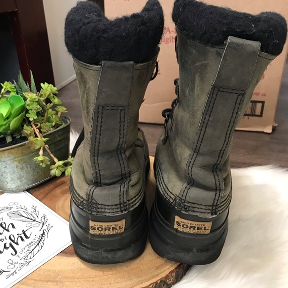 🚨SOLD🚨 Bighorn Green leather Duck Boots Sz 8 Men - Picture 4 of 8